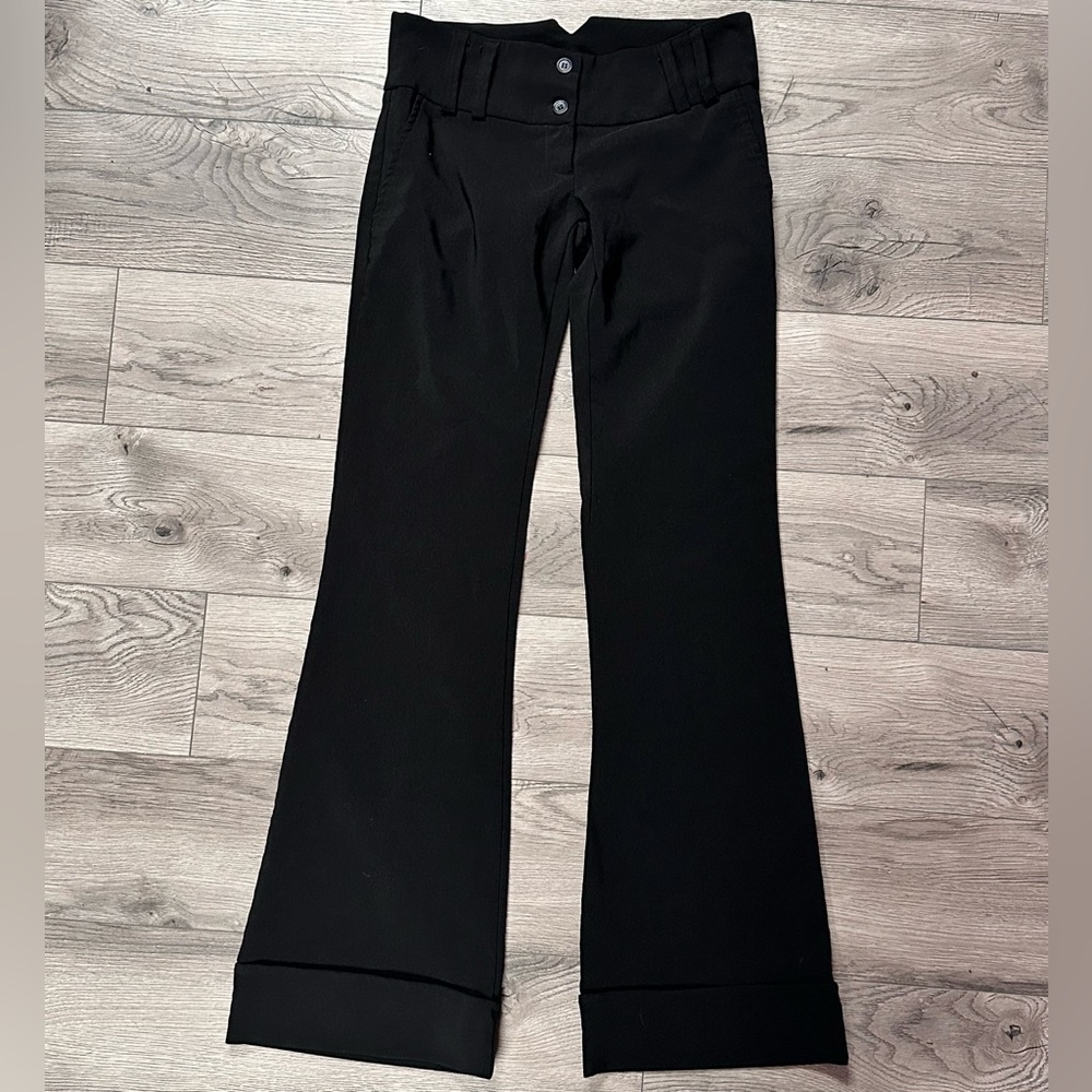 Black Flared Dress Slacks